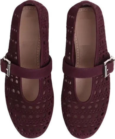 bordeaux suede mary janes